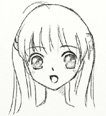Рисунки для срисовки лицо аниме - 74 фото