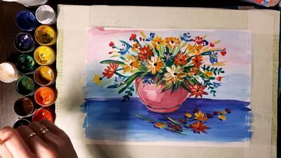 Цветы в вазе карандашом для начинающих - 44 фото