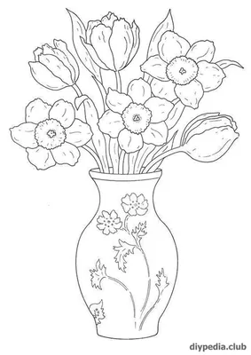 Картинки для срисовки: цветы (рисунки цветов карандашом)