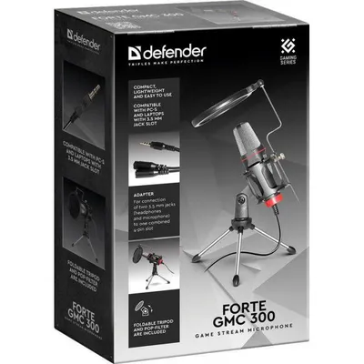 ᐉ Профессиональный студийный USB микрофон Andoer BM-65 конденсаторный  кардиоидный для стрима
