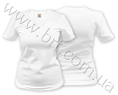 Белая футболка для сублимации (женская, полиэстер)-sign in china