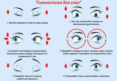 Комплекс упражнений для глаз при работе на компьютере - 8 Апреля 2020 -  МБОУ СОШ №6 г.Канск Красноярский край