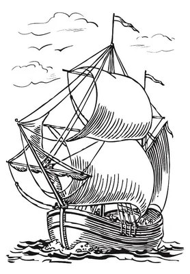 Рисунок для выжигания Корабль | Рисунок лодки, Узоры для пирографии,  Выжигание