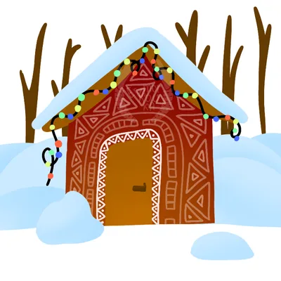 Рисунок Сказочный домик - «Зимняя сказка» (№17811-14.10.2023 - 00:38)