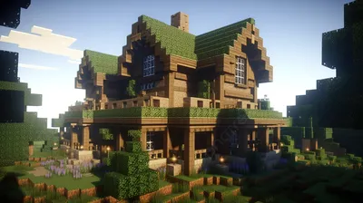 Как Построить Красивый Дом в Майнкрафт 3 этажа - YouTube