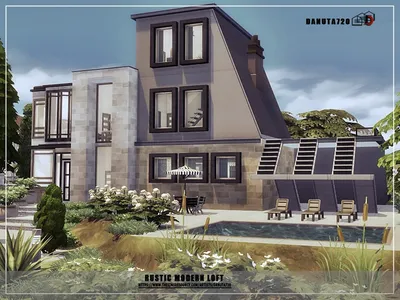 The Sims Resource - Rustic modern loft