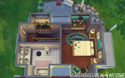 Стартовые, крошечные, маленькие дома (Sims 4) | DaraSims - Вселенная игры  The Sims
