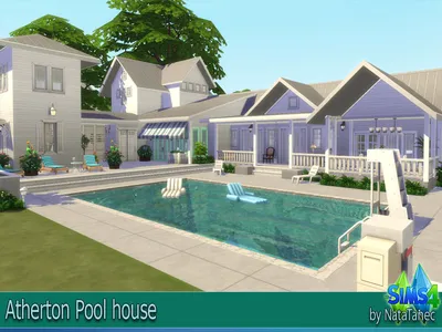 Corporation \"SimsStroy\": The Sims 4. Atherton Pool house.