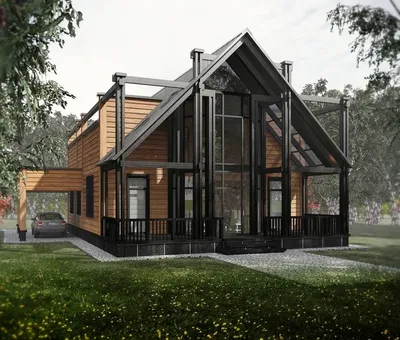 Дизайн фасадов загородного дома • Architect4U ®