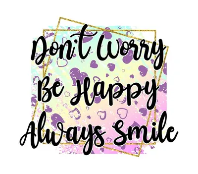 Don't Worry Be Happy Neon Sign by Nuwave Neon