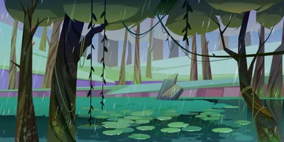 Дождь в лесу» картина Журавлева Александра (бумага, акварель) — купить на  ArtNow.ru