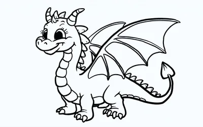Картинки драконов для срисовки карандашом - kartinki-dlya-srisovki.com