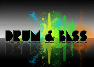 Premium Vector | Drum and bass music logo with headphones