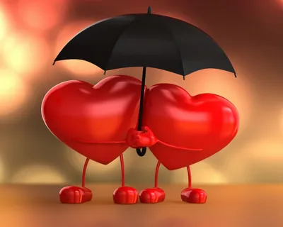 Парочка влюбленных Два сердца вместе с размытым фоновым эффектом  Иллюстрация штока - иллюстрации насчитывающей представьте, день: 166155203