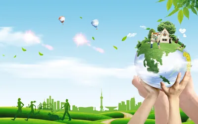 Иллюстрация Экология Земли, мультфильм свежая зеленая земля,  мультипликационный персонаж, cdr, лист png | PNGWing