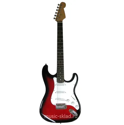 Электрогитара Stratocaster Fender Style 300RDS с чехлом - Музыкальный склад