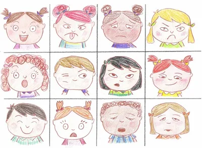 Рисунки эмоций для детей - 58 фото