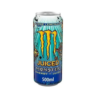 Купить энергетический напиток Monster Energy Juice Aussie Lemonade с  добавлением сока, 500 мл, цены на Мегамаркет | Артикул: 600013092808