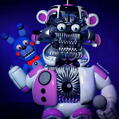 Подвижная фигурка Аниматроник Пять ночей у Фредди Funtime Freddy Bear,  Circus Baby, Ennard, Ballora, Funtime Foxy Five Nights at Freddy's  (FNAF)(разборные, подсветка, пакет,Комплект из 5 шт.) - купить с доставкой  по выгодным