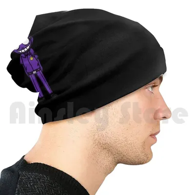 Фиолетовые шапочки для парня Chibi, пуловер, Удобная шапка фиолетового парня  Fnaf, видеоигры «пять ночей в ужасе» | AliExpress
