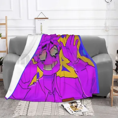 Фиолетовое одеяло для парня, для путешествий на диване, пять ночей у фиолетового  парня, Вильям Афтона, Фанарт | AliExpress
