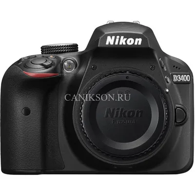 Купить Фотоаппарат Nikon D3400 Body, черный по цене 24 500 руб. в интернет  магазине Canikson