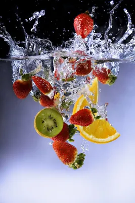 Картинки фрукты в воде фотографии