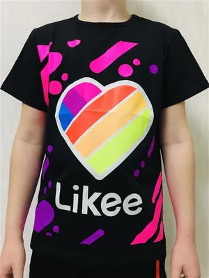 Женская футболка 3D «LIKEE » с логотипом | Женские футболки, Футболки,  Одежда для подростков