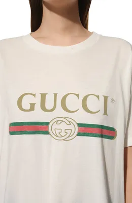 Зеленая футболка GUCCI Gucci купить за 18999 рублей в интернет-магазине