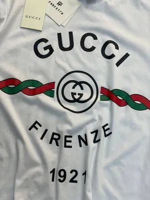 Хлопковая футболка с логотипом Gucci для мужчин - купить за 256300 тг. в  официальном интернет-магазине Viled, арт. 616036 XJCOQ.1082_S_231
