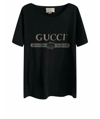 Черная Футболка Gucci Поло Ф-322 купить купить в интернет магазине  Fashion-ua в Украине