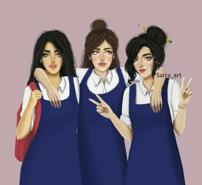 Pin by DEÑÎŹ ♡ on Girly_m | Girly m, Cute girl drawing, Girly m friends