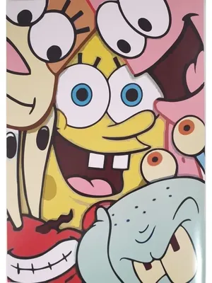 Алмазная мозаика Art on Canvas Губка Боб и друзья холст на подрамнике 40*50  купить по цене 585 ₽ в интернет-магазине Детский мир