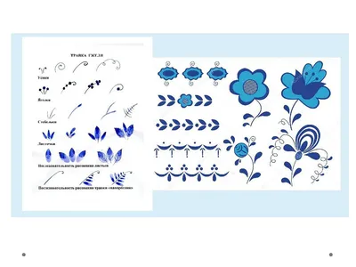 Гжель рисунок для детей поэтапно ваза с цветами (51 фото) » рисунки для  срисовки на Газ-квас.ком
