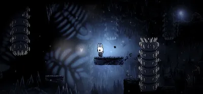 Dark and eerie hollow knight profile picture on Craiyon