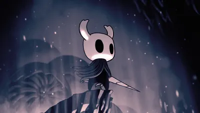 Digital art of an insect character inspired by hollow knight with a mask