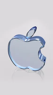 Обои apple, лого, графика, яблоко, синий для iPhone 6S+/7+/8+ бесплатно,  заставка 1080x1920 - скачать картинки и фото