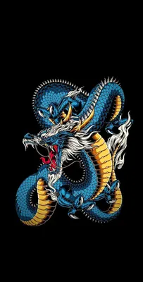 Японский дракон для срисовки - 95 фото