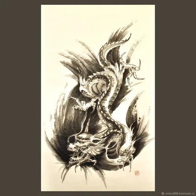 Японский Дракон — стоковая векторная графика и другие изображения на тему  Дракон - Дракон, Китайский Дракон, Живопись - iStock
