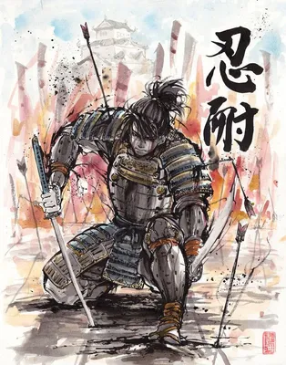 Японские арты самураев - 33 фото