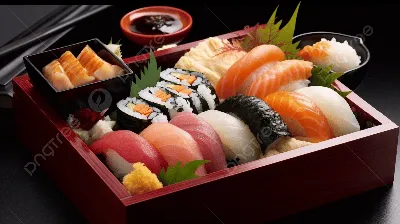 разные кусочки японской еды на тарелках, жареный, камбала, рыбы фон  картинки и Фото для бесплатной загрузки