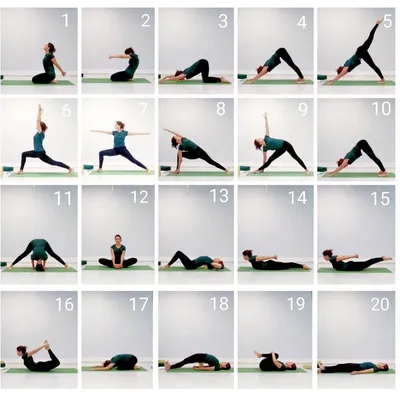 простые позы йоги для начинающих | Йога для начинающих, Упражнение для  начинающих, Тренировка перед сном