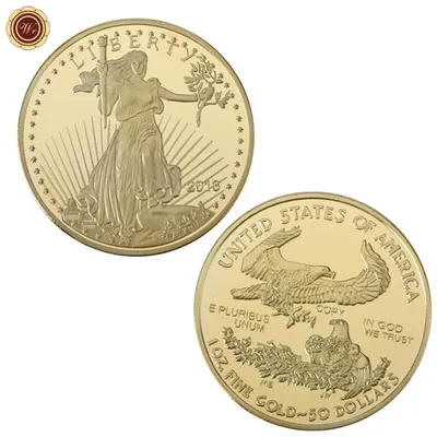 Американская Статуя Свободы Памятной Монеты, Золото И Серебро  Гальваническим Коллекции Золотых И Серебряных Юбилейных Монет От 267 руб. |  DHgate