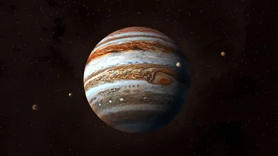 Планета Юпитер в космосе стоковое изображение. изображение насчитывающей  красно - 174839991