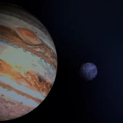 Юпитер, планета в космосе, на фоне…» — создано в Шедевруме