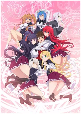 Постер плакат аниме Демоны старшей школы High School DxD 42х29 см А3  (poster_0480) (ID#1549724410), цена: 130 ₴, купить на Prom.ua