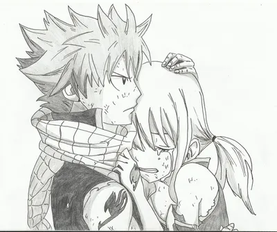 Обои на рабочий стол Нацу Драгнил / Natsu Dragneel, Люси Хартфилия / Lucy  Heartfilia и Хэппи / Happy из аниме Сказка о Хвосте феи / Fairy Tail, by  Zippi44, обои для рабочего