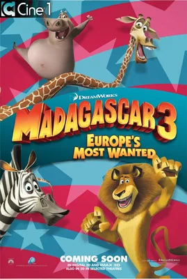 Мадагаскар 3, постеры