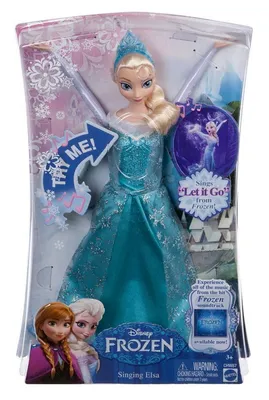 Кукла Эльза, поёт песню (по-русски) из мультфильма «Холодное сердце»  (Mattel, DFR33) купить в магазине детских игрушек ToyWay