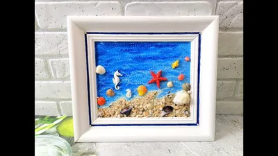 🐚PICTURE OF SHELLS WITH YOUR OWN HANDS🐚Crafts from shells🐚 - YouTube